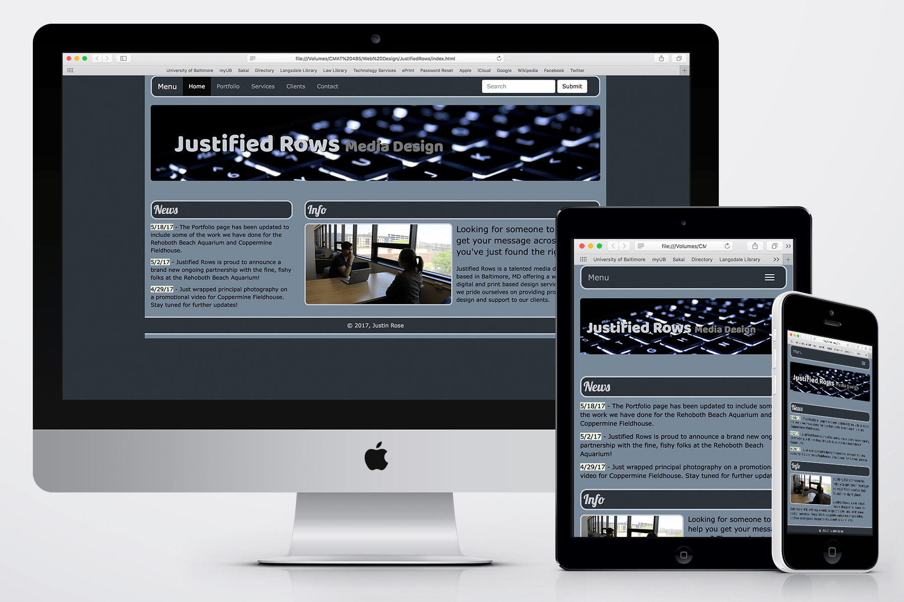WEB – Justin Rose Media Design